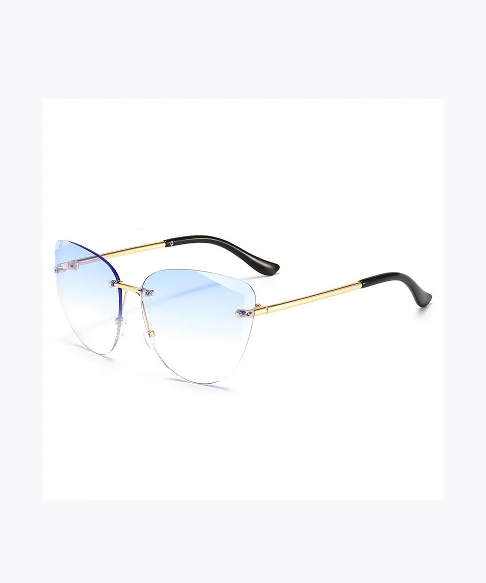 2024 New Fashion Large Gradient Sunglasses XS1090