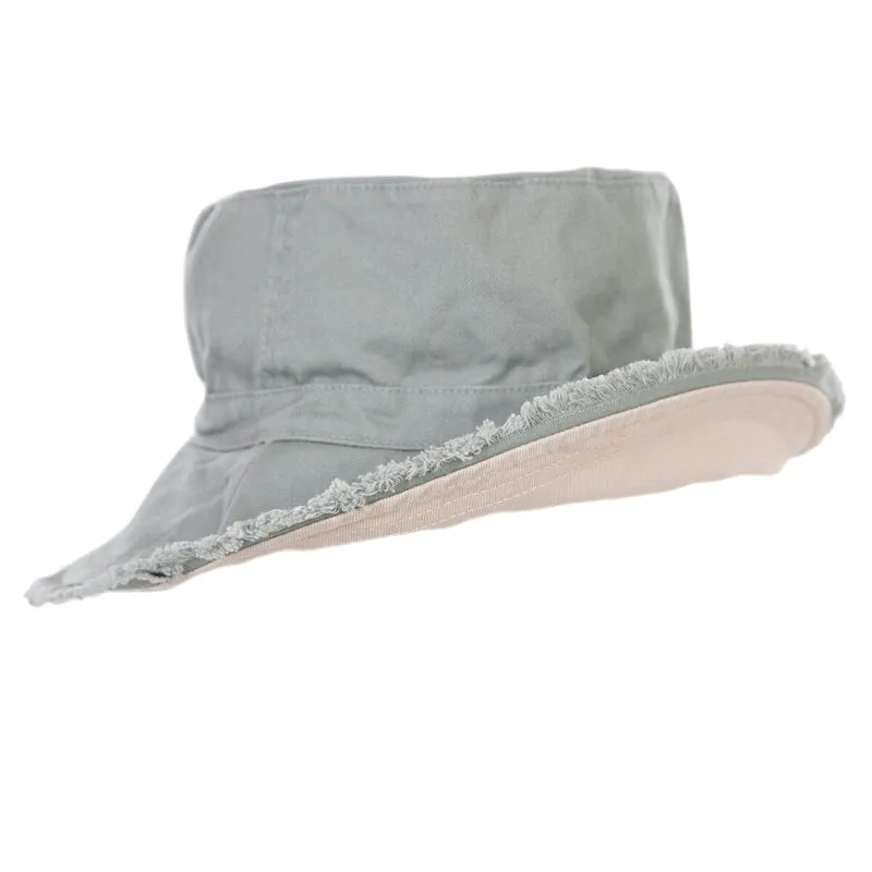 Acorn - Bucket Hat -Khaki Frayed