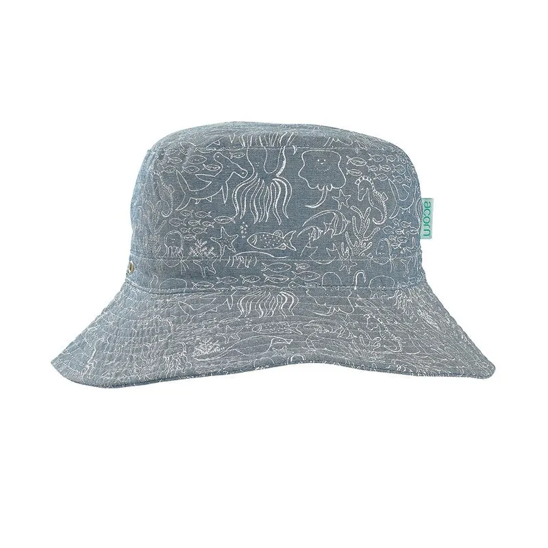 Acorn - Chambray Pirate Bucket Hat