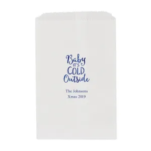 BABY IT'S COLD OUTSIDE FLAT POCKET STYLE GOODIE BAG