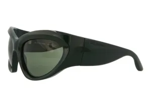 Balenciaga Shield Sunglasses Green/Green