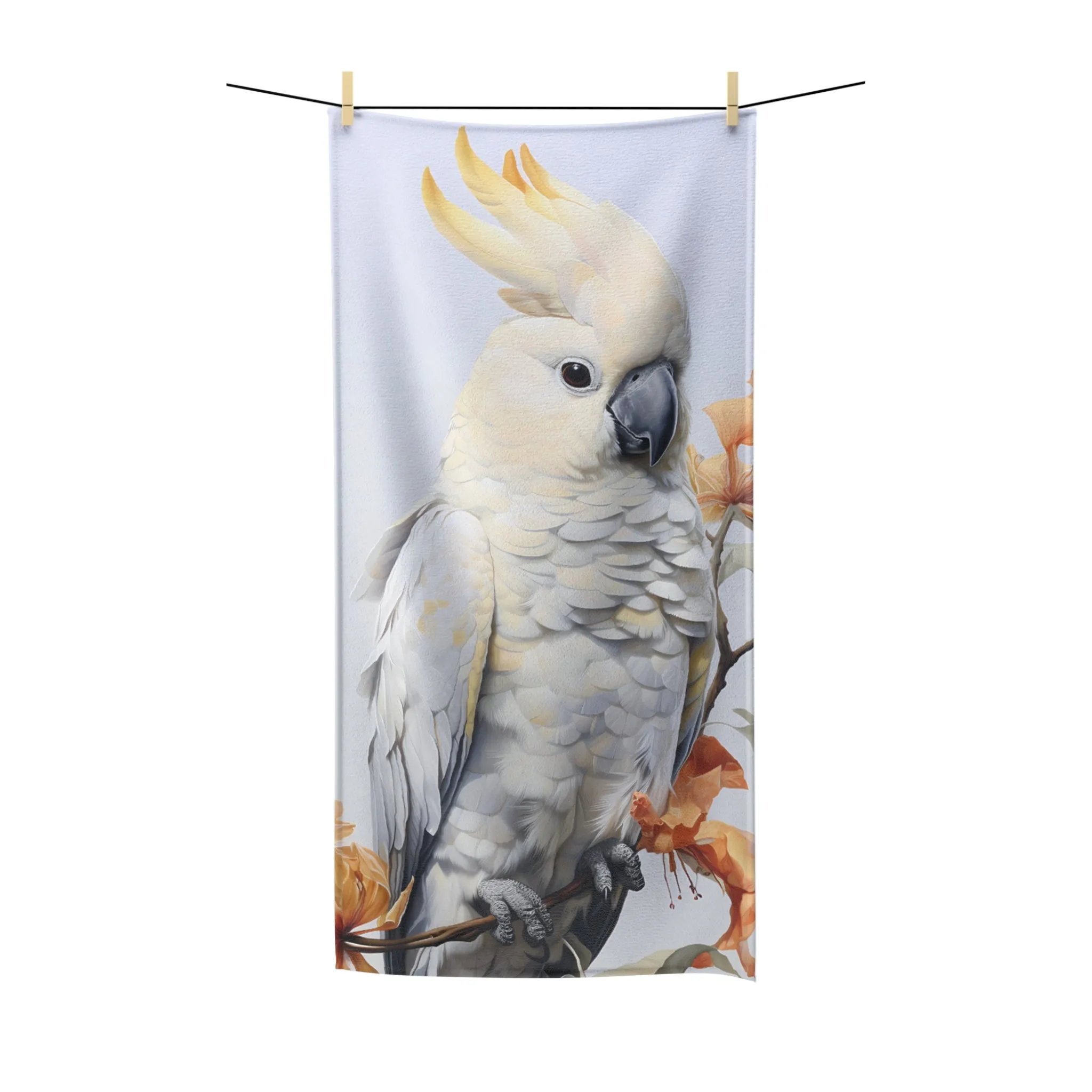 Beach Towel, Australian Animals, Cockatoo, Polycotton Towel