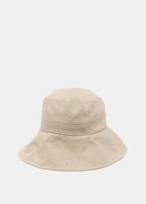 Beige 'Le Bob Bando' Strap Bucket Hat