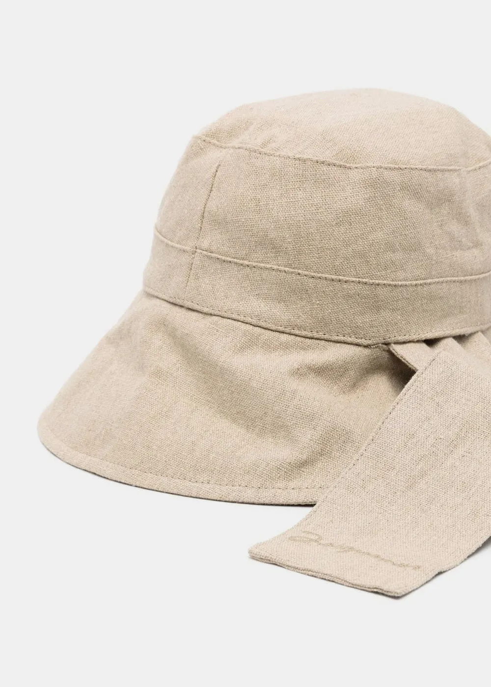 Beige 'Le Bob Bando' Strap Bucket Hat