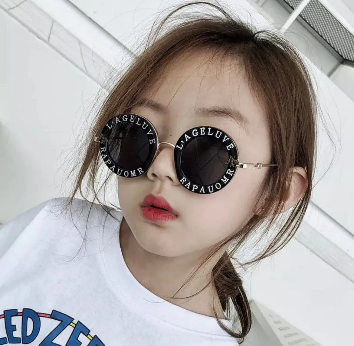 Black Designer Look Sunglasses for Toddlers