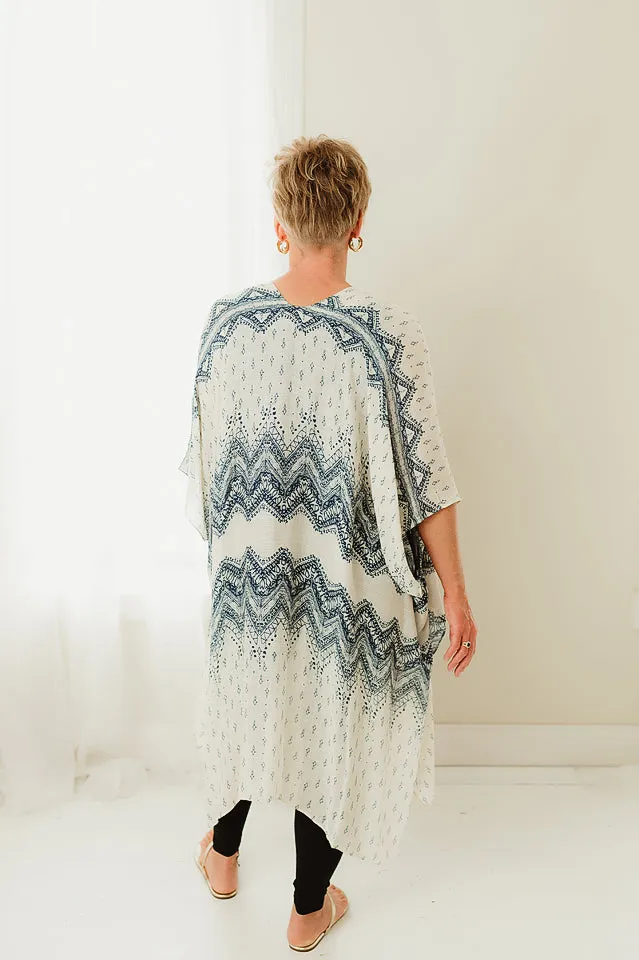 Boho Chevron Kimono