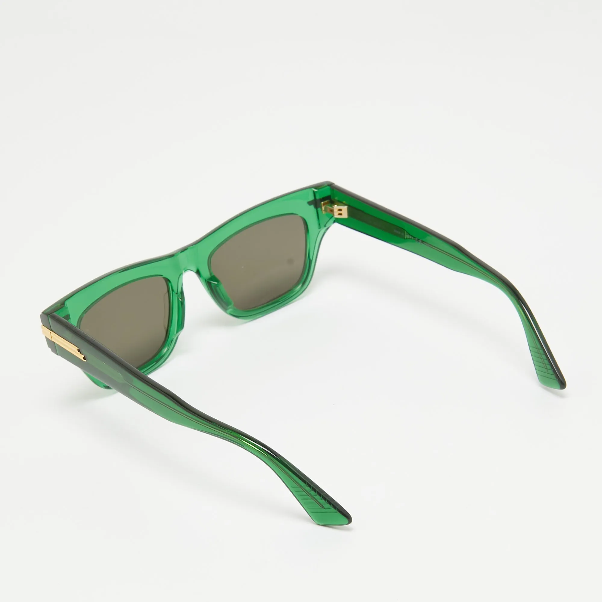 Bottega Veneta Green/black Bv1122S Wayfarer Sunglasses