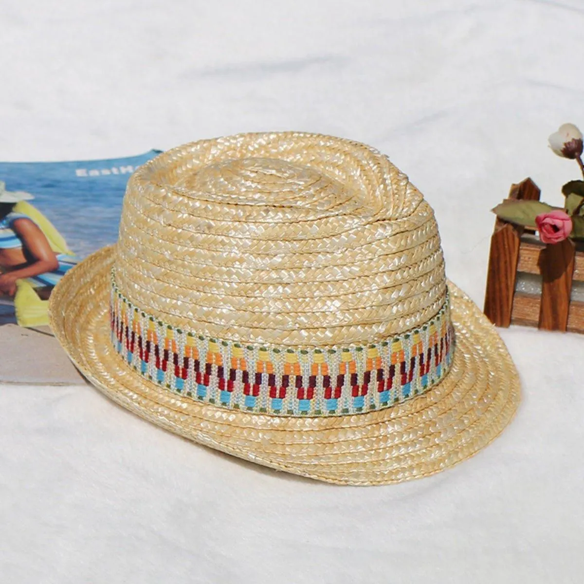 Brim Short Woven Hat