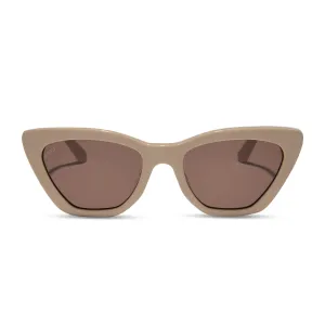 CAMILA - ALMOND   BROWN SUNGLASSES