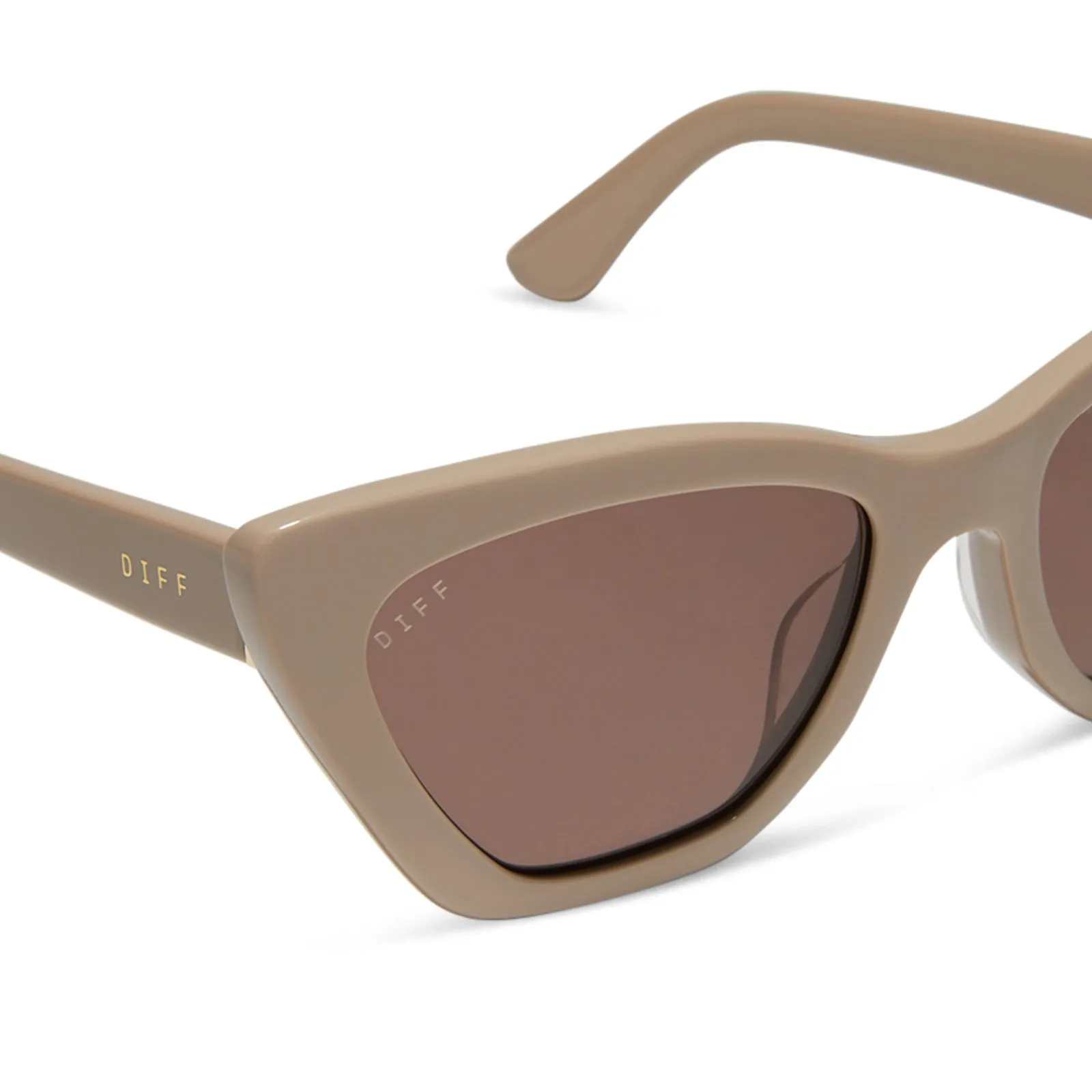 CAMILA - ALMOND   BROWN SUNGLASSES