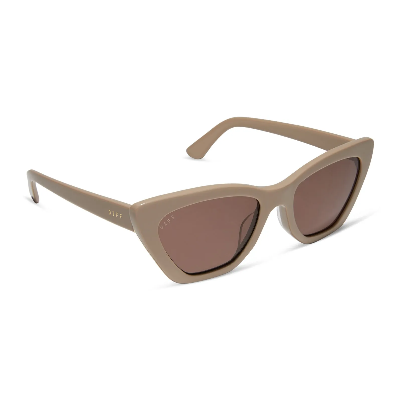 CAMILA - ALMOND   BROWN SUNGLASSES