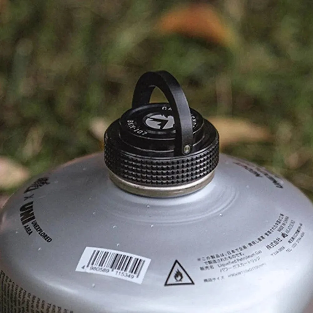 Camping Gas Tanks Cap Lightweight Flat Gas Canister Cover Aluminum Sealed Protective Cap with Magnet for Cassette