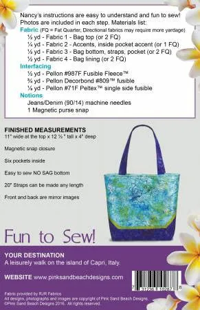 Capri Carryall Pattern