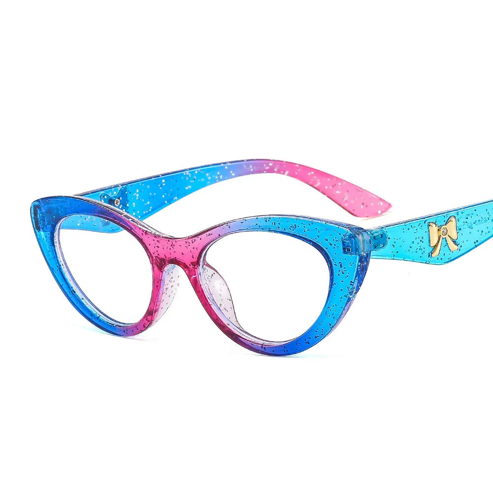 Cat Eye Rrainbow Color Frame Sun Glasses