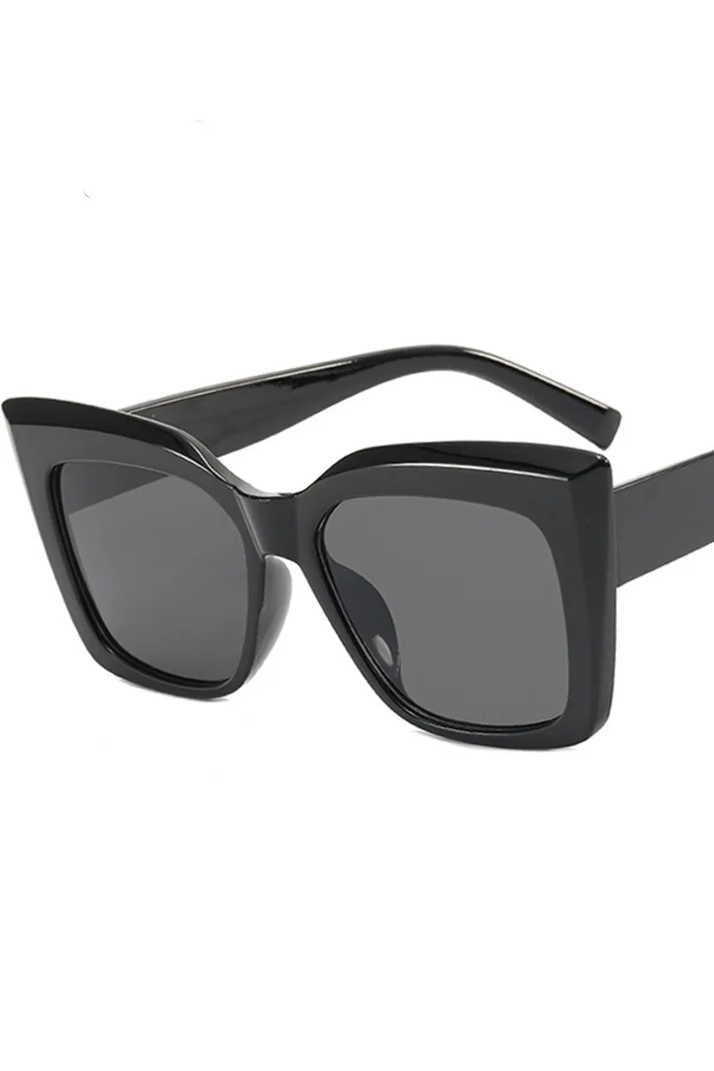 CATS EYE BIG FRAME SUNGLASSES