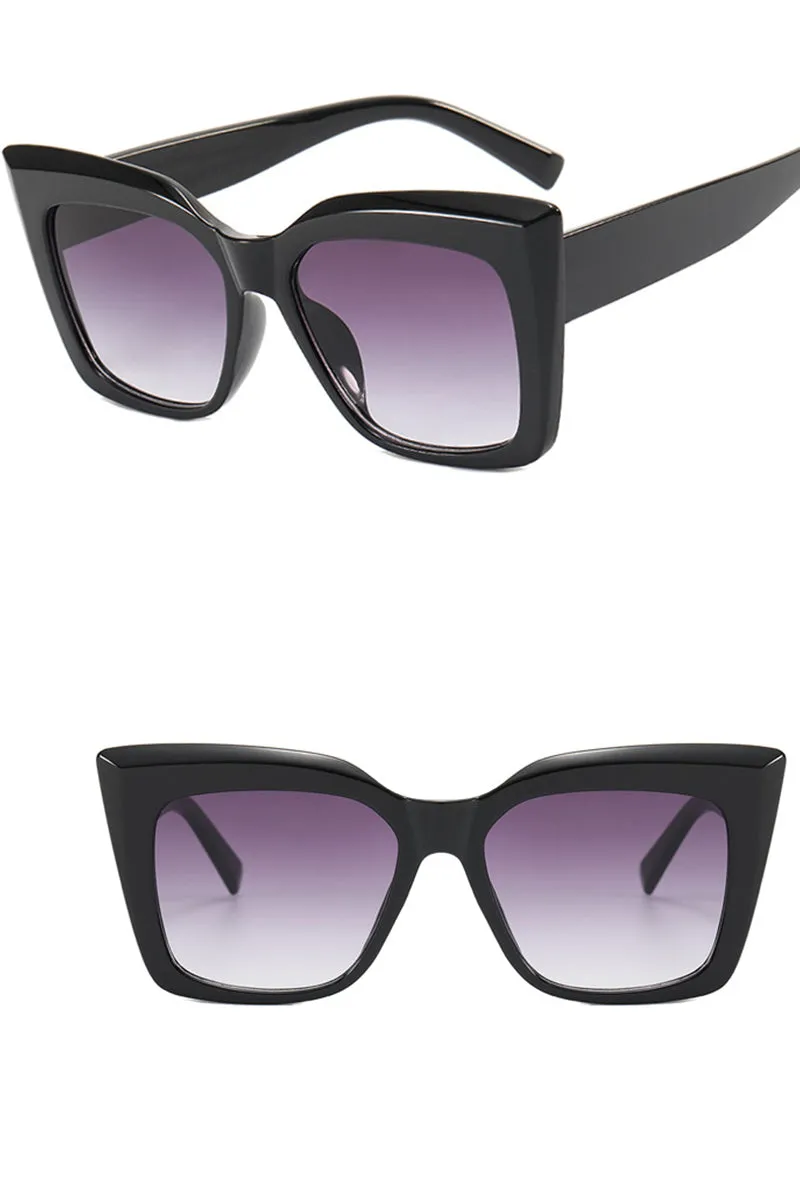 CATS EYE BIG FRAME SUNGLASSES