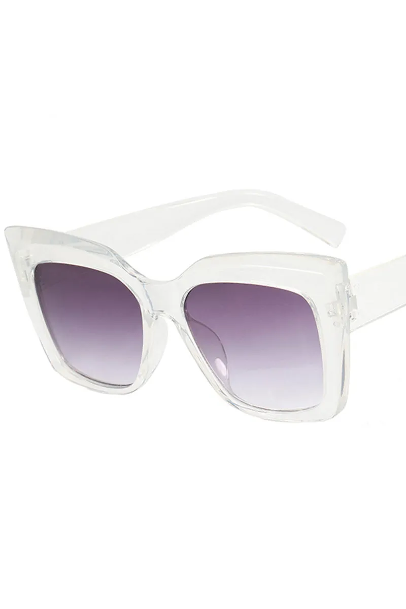 CATS EYE BIG FRAME SUNGLASSES