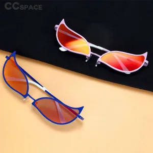 CCspace Unisex Full Rim Cat Eye Alloy Frame Sunglasses 54328