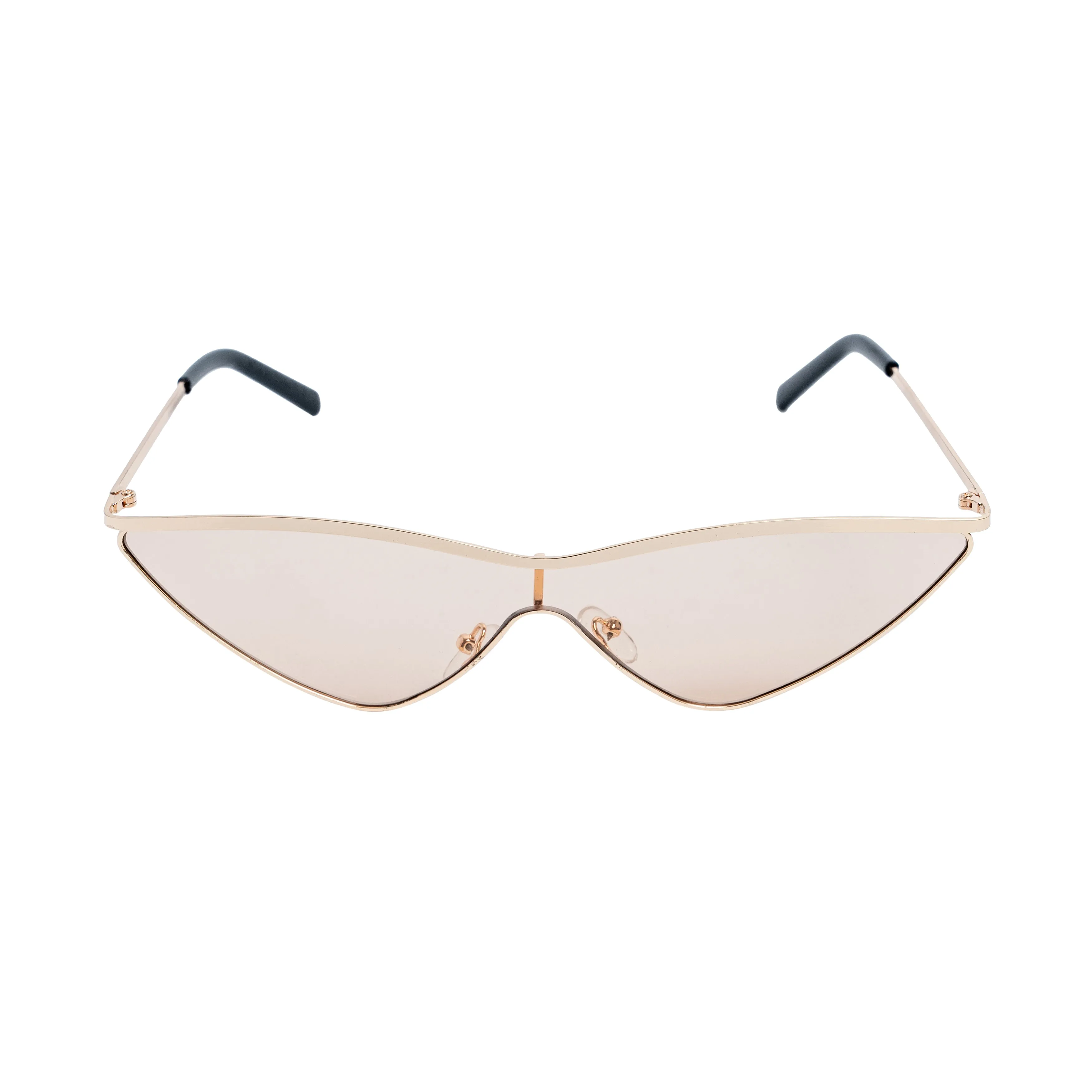 Chokore Cat-Eye Sunglasses with Metal Frame (Golden)