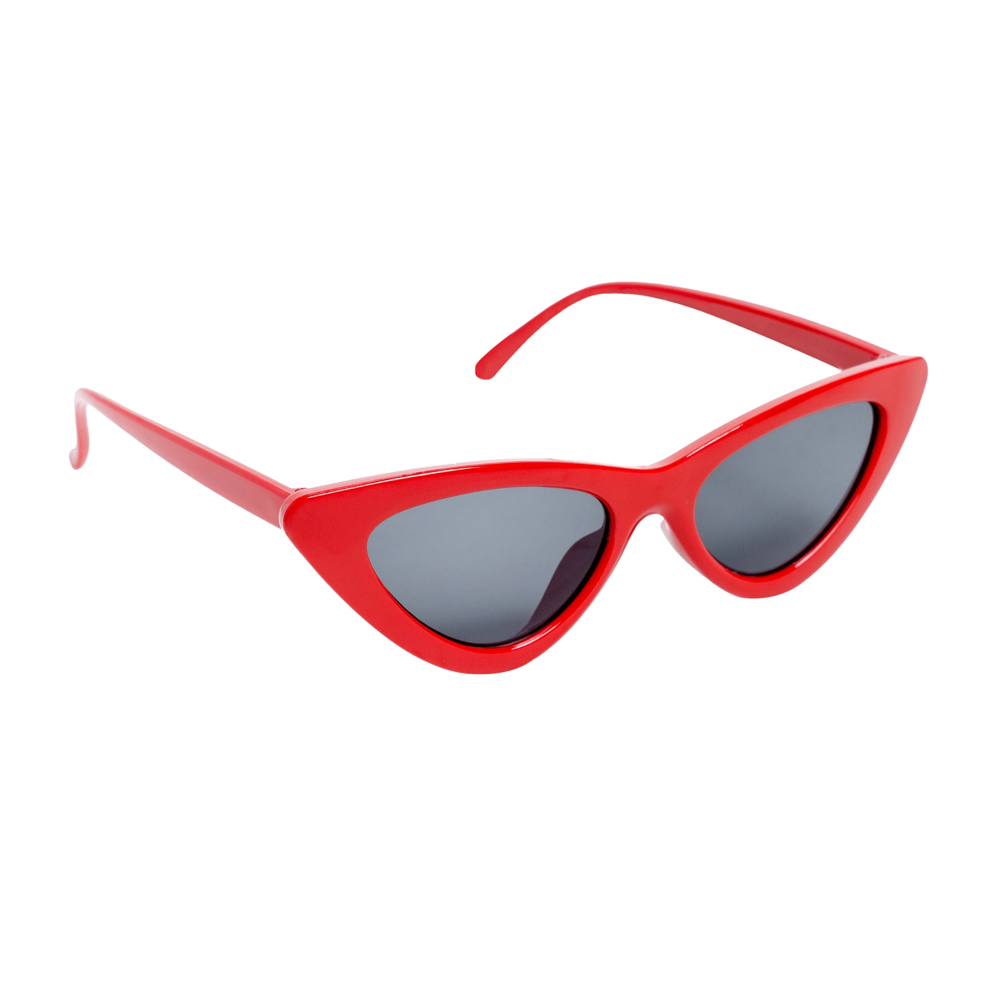 Chokore Retro Cat-Eye Sunglasses with UV 400 Protection (Red)