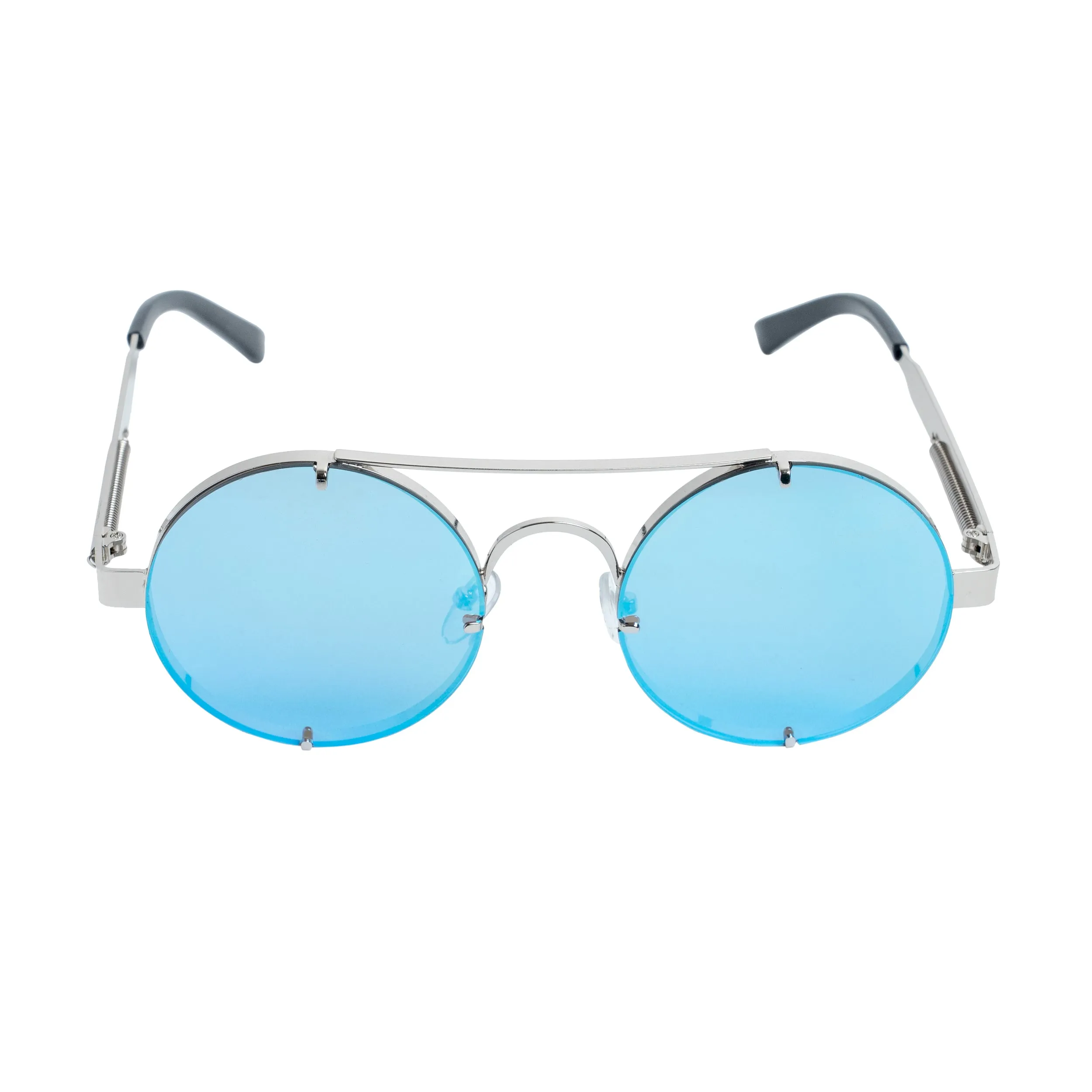 Chokore Retro Polarized Sunglasses (Blue & Silver)