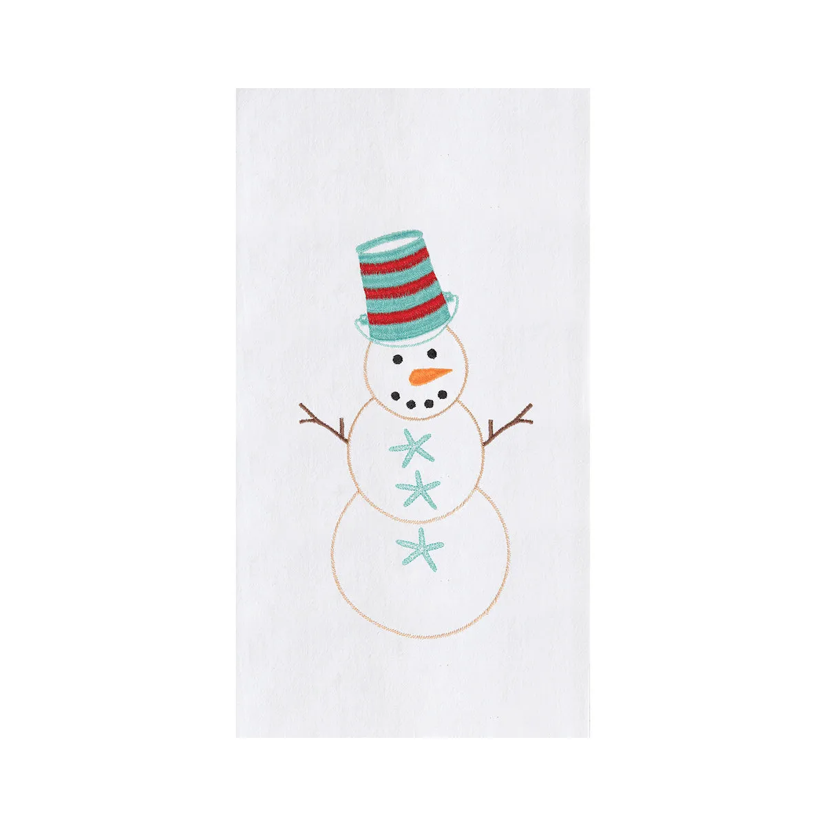 Coastal Snowman Kitchen Towel