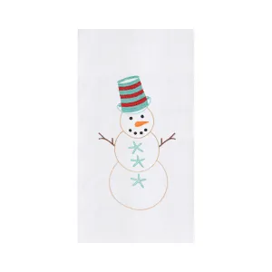 Coastal Snowman Kitchen Towel