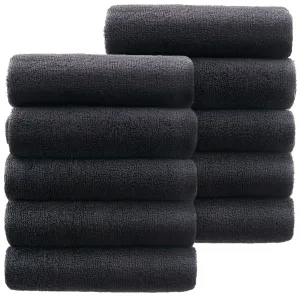 Comet Home Oeko-Tex Certified Hotel Towel, 150g, 30s Combed Yarn, Dark Gray, Set of 10 - 🏆 #10 - Home Décor - Best of December