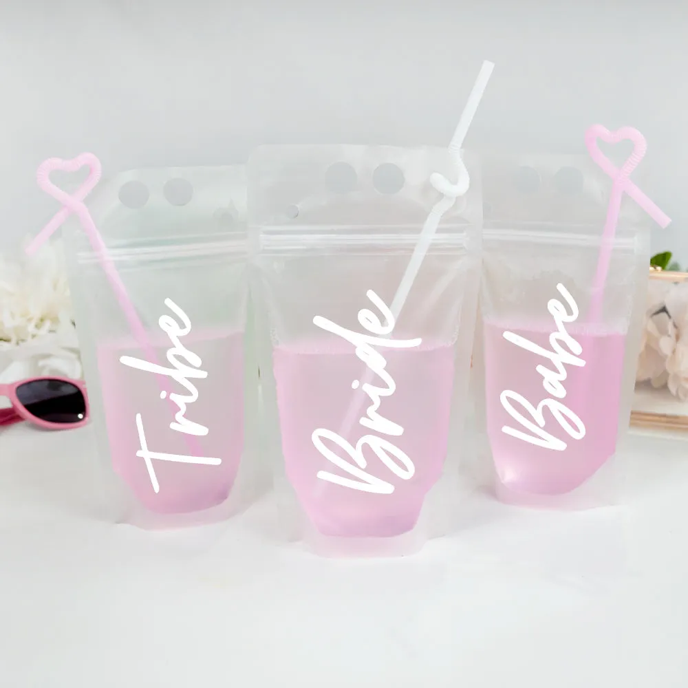 Custom Bridesmaid Drink Pouches