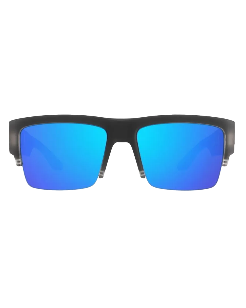 Cyrus 5050 Sunglasses in Matte Black Ice & HD Plus Grey Dark Blue Spectra Mirror