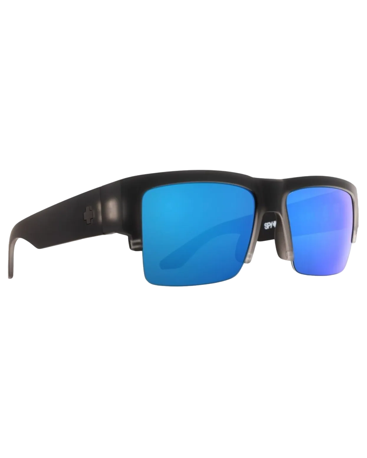 Cyrus 5050 Sunglasses in Matte Black Ice & HD Plus Grey Dark Blue Spectra Mirror