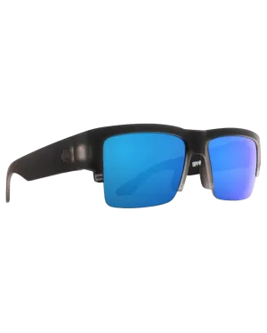 Cyrus 5050 Sunglasses in Matte Black Ice & HD Plus Grey Dark Blue Spectra Mirror