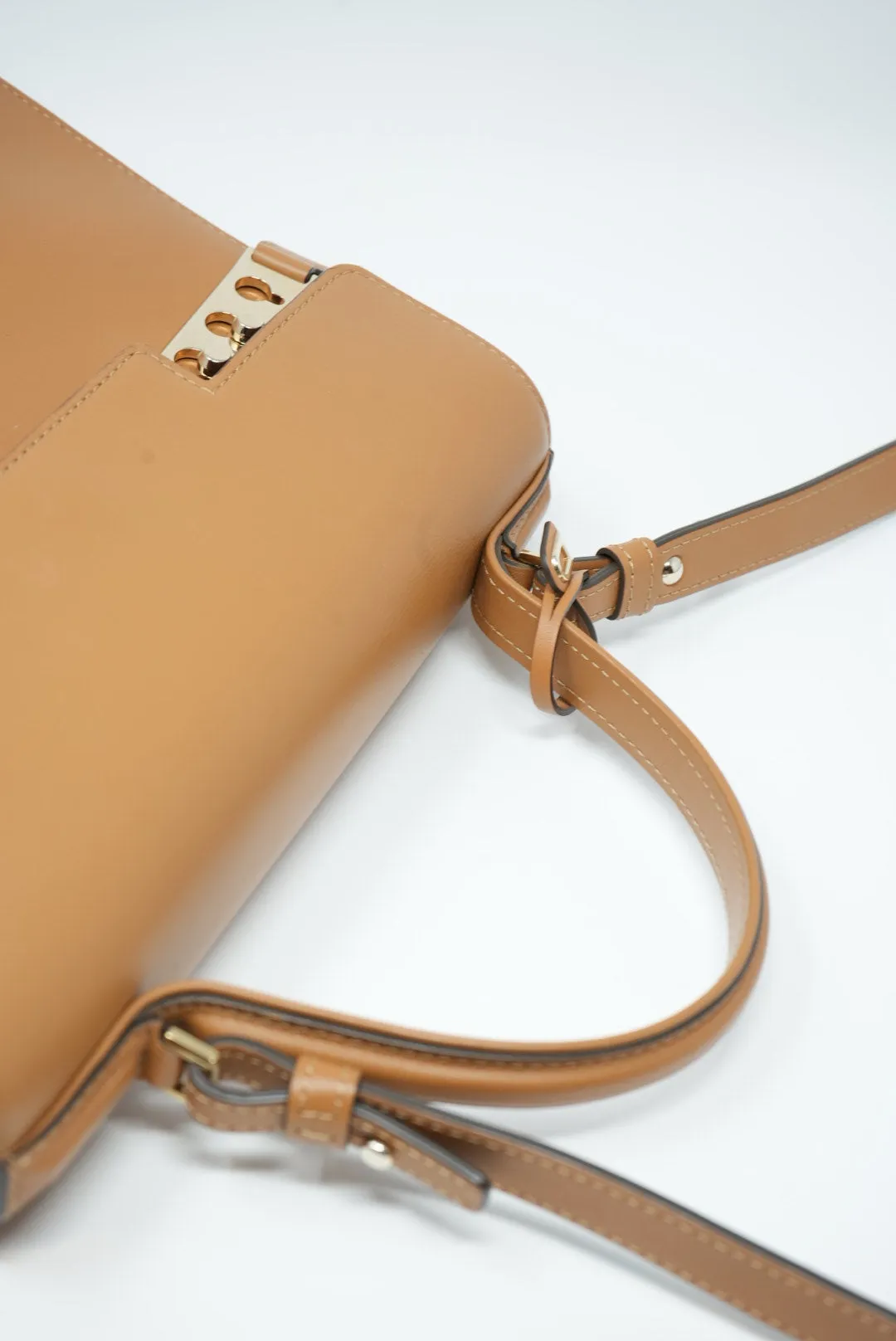 Delvaux Tempete MM Hand Bag Brown