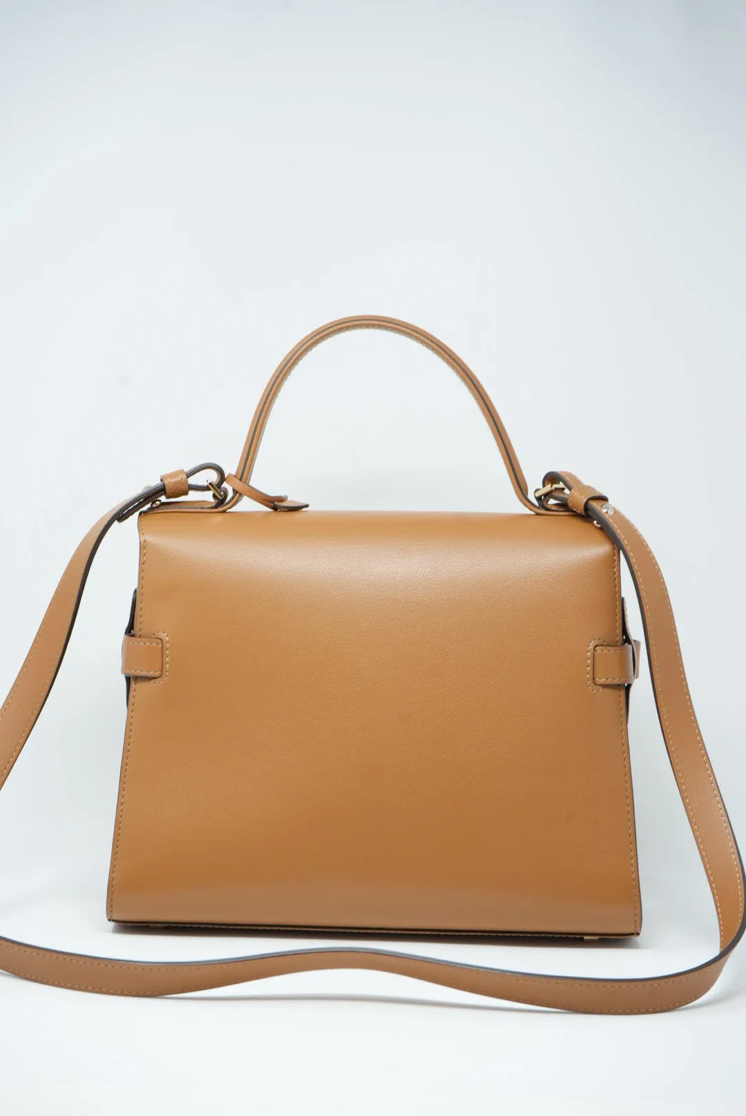 Delvaux Tempete MM Hand Bag Brown