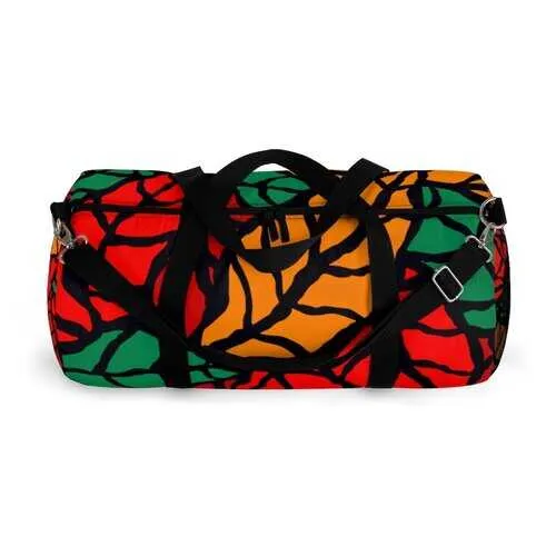 Duffel Bags, Red And Green Autumn Leaves Style Bag