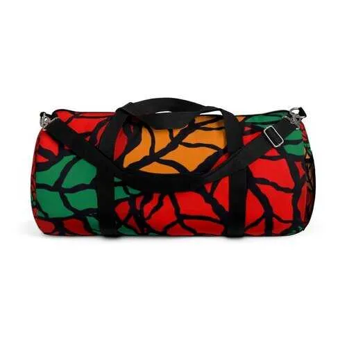 Duffel Bags, Red And Green Autumn Leaves Style Bag