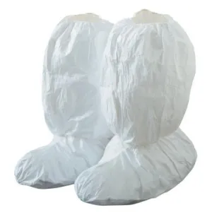 DuPont™ Tyvek IsoClean High Boot Covers with Gripper Soles, X-Large, White, IC458BWHXL01000C