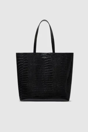 Elly Tote - Black Embossed