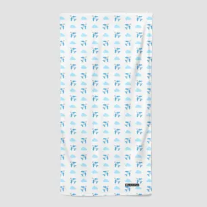 Emoji Cloud Plane - Beach Towel