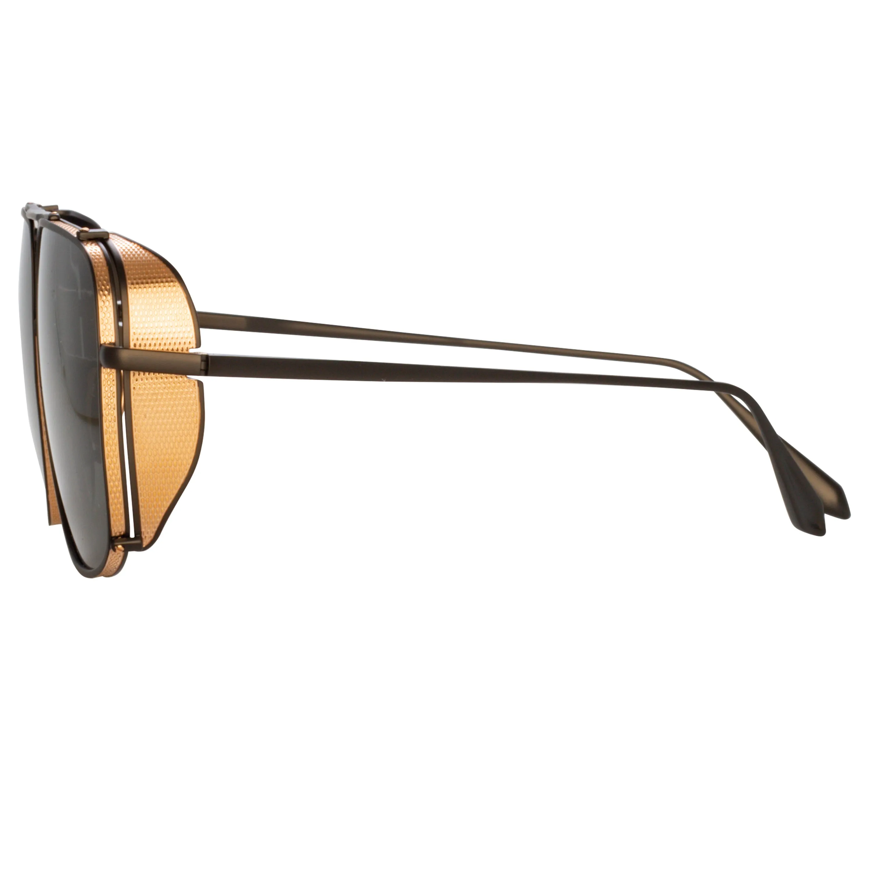 Enzo Aviator Sunglasses in Nickel