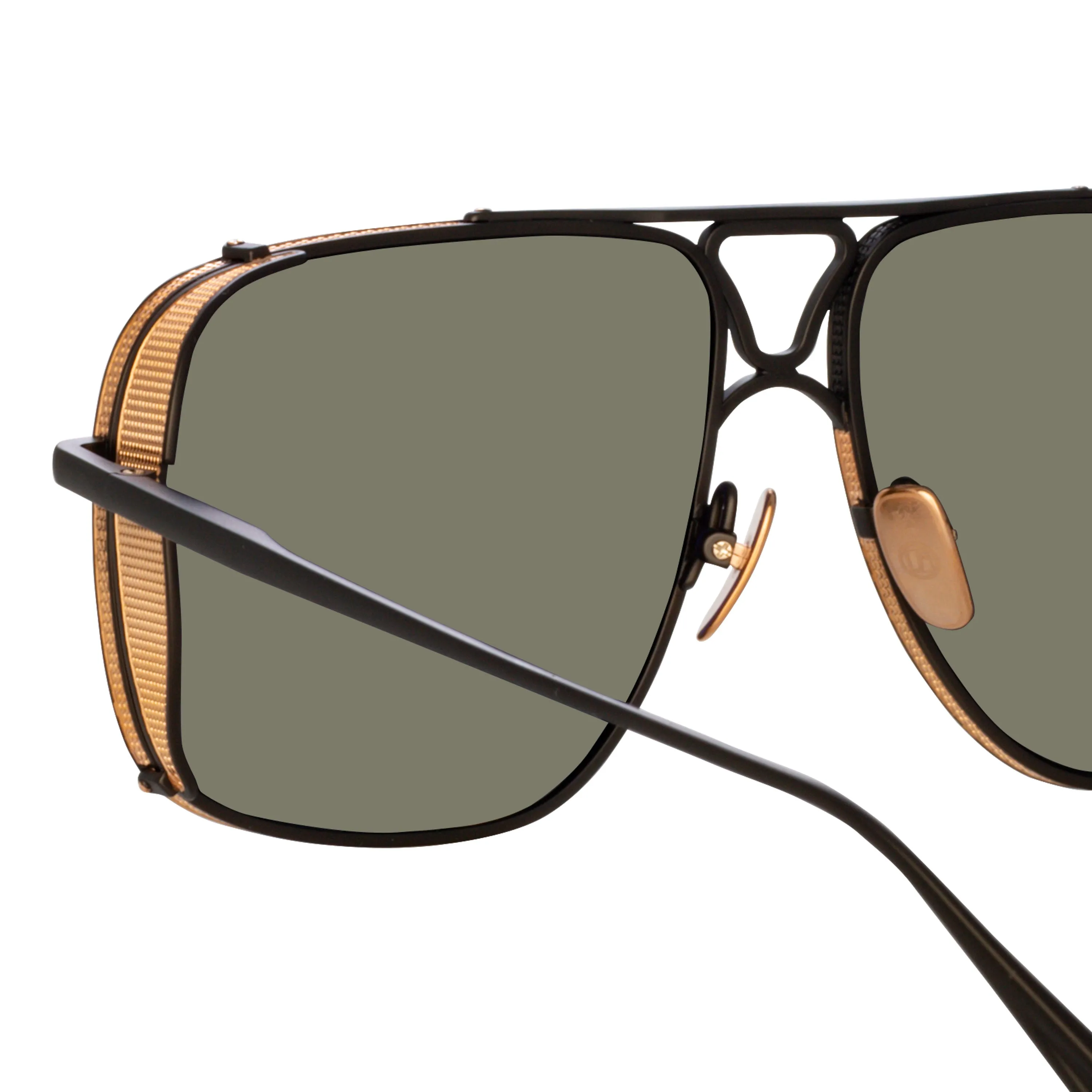 Enzo Aviator Sunglasses in Nickel