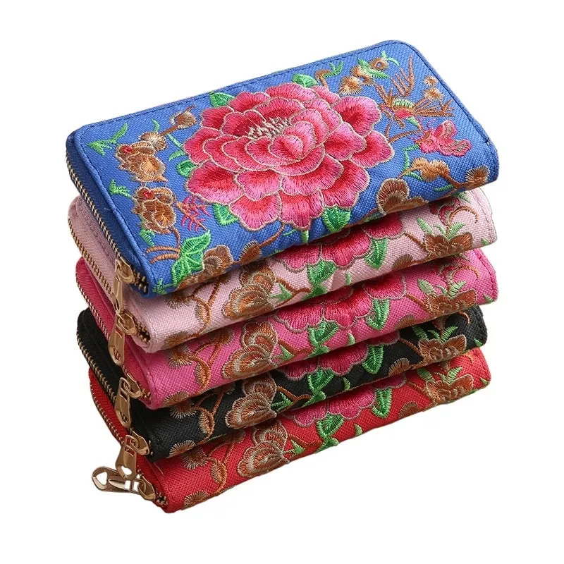 Ethnic Style Embroidered Wallet