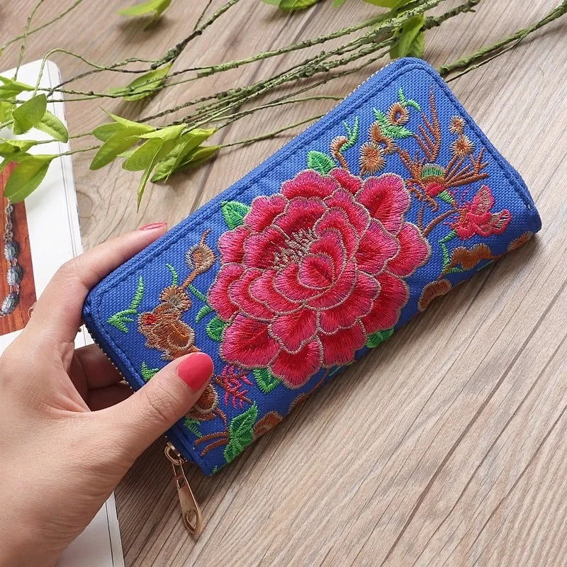 Ethnic Style Embroidered Wallet