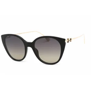 Fendi Women's Sunglasses - Shiny Black Plastic Cat Eye Full Rim Frame | FE40047I 01D