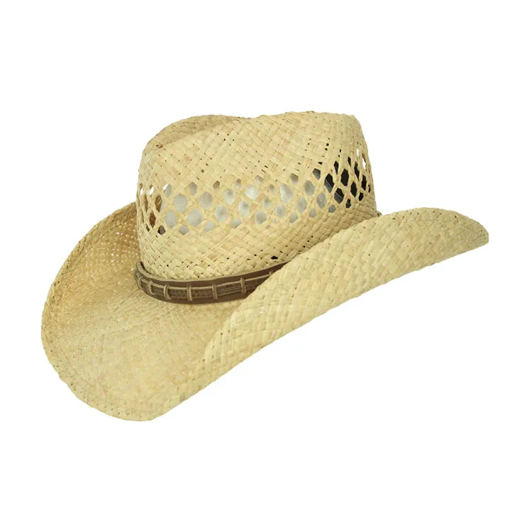 GC Hats Blaze Raffia Cowboy Hat - Natural