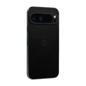 Google Pixel 9 PRO LUXURIA RIDERS Black LEATHER Textured Skin