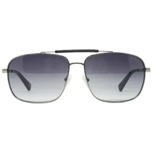 Guess Aviator Shiny Gunmetal Sunglasses