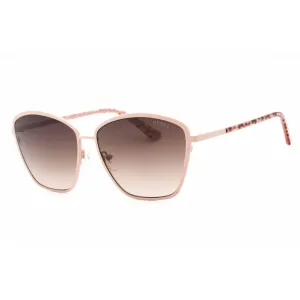 Guess Women's Sunglasses - Gradient Brown Lens Beige/Other Cat Eye Frame | GU7848 59F