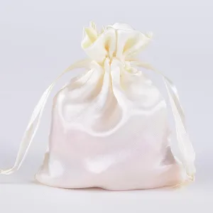 Ivory- Satin Bags - ( 3x4 Inch - 10 Bags )