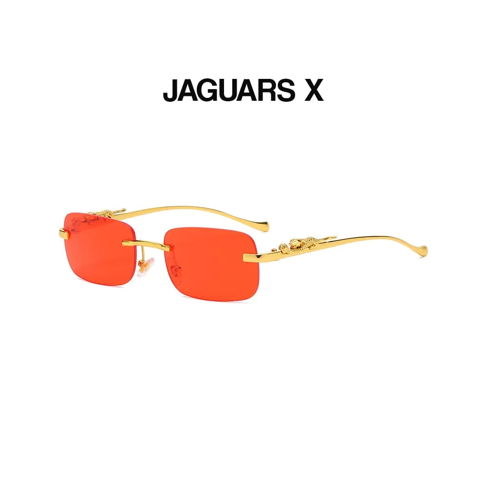 Jaguars X - Gold & Red Sunglasses